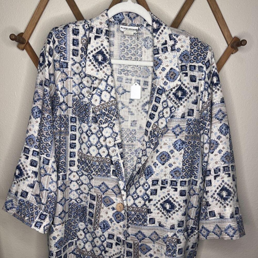 Vintage alice stuart blue white